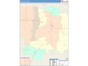 Cherokee <br /> Wall Map <br /> Color Cast Style 2025 Map