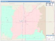 Clarke <br /> Wall Map <br /> Color Cast Style 2025 Map