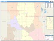 Clay <br /> Wall Map <br /> Color Cast Style 2025 Map