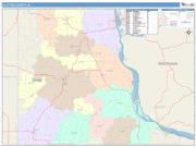 Clayton <br /> Wall Map <br /> Color Cast Style 2025 Map