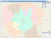 Crawford <br /> Wall Map <br /> Color Cast Style 2025 Map