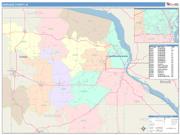 Dubuque <br /> Wall Map <br /> Color Cast Style 2025 Map