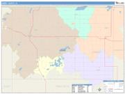 Emmet <br /> Wall Map <br /> Color Cast Style 2025 Map