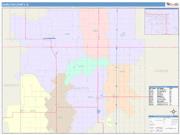 Hamilton <br /> Wall Map <br /> Color Cast Style 2025 Map