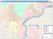 Lee <br /> Wall Map <br /> Color Cast Style 2025 Map