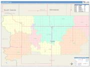 Lyon <br /> Wall Map <br /> Color Cast Style 2025 Map