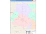 Mahaska <br /> Wall Map <br /> Color Cast Style 2025 Map