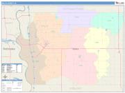 Mills <br /> Wall Map <br /> Color Cast Style 2025 Map