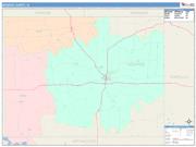 Monroe <br /> Wall Map <br /> Color Cast Style 2025 Map