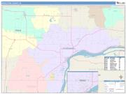 Muscatine <br /> Wall Map <br /> Color Cast Style 2025 Map