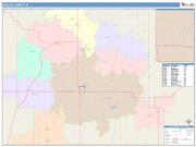 Shelby <br /> Wall Map <br /> Color Cast Style 2025 Map