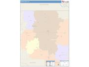 Brown <br /> Wall Map <br /> Color Cast Style 2025 Map