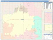 Cherokee <br /> Wall Map <br /> Color Cast Style 2025 Map