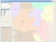 Cowley <br /> Wall Map <br /> Color Cast Style 2025 Map