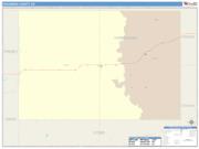 Hodgeman <br /> Wall Map <br /> Color Cast Style 2025 Map