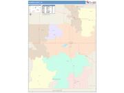 Jackson <br /> Wall Map <br /> Color Cast Style 2025 Map