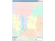 Jefferson <br /> Wall Map <br /> Color Cast Style 2025 Map