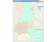 Leavenworth <br /> Wall Map <br /> Color Cast Style 2025 Map