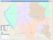 Pottawatomie <br /> Wall Map <br /> Color Cast Style 2025 Map