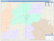 Saline <br /> Wall Map <br /> Color Cast Style 2025 Map