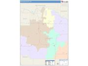 Wabaunsee <br /> Wall Map <br /> Color Cast Style 2025 Map