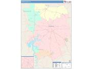 Barren <br /> Wall Map <br /> Color Cast Style 2025 Map
