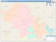 Bath <br /> Wall Map <br /> Color Cast Style 2025 Map