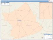 Bourbon <br /> Wall Map <br /> Color Cast Style 2025 Map