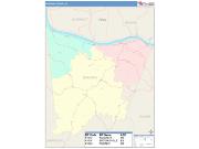 Bracken <br /> Wall Map <br /> Color Cast Style 2025 Map