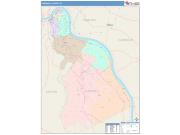 Campbell <br /> Wall Map <br /> Color Cast Style 2025 Map