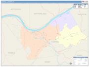 Carroll <br /> Wall Map <br /> Color Cast Style 2025 Map