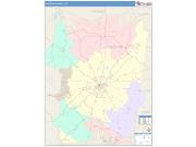 Christian <br /> Wall Map <br /> Color Cast Style 2025 Map