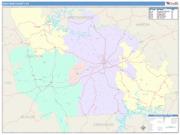 Grayson <br /> Wall Map <br /> Color Cast Style 2025 Map