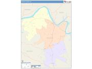 Hancock <br /> Wall Map <br /> Color Cast Style 2025 Map