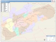 Harlan <br /> Wall Map <br /> Color Cast Style 2025 Map