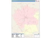 Madison <br /> Wall Map <br /> Color Cast Style 2025 Map