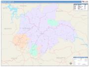 Morgan <br /> Wall Map <br /> Color Cast Style 2025 Map