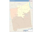 Pendleton <br /> Wall Map <br /> Color Cast Style 2025 Map