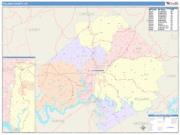 Pulaski <br /> Wall Map <br /> Color Cast Style 2025 Map