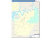 Wayne <br /> Wall Map <br /> Color Cast Style 2025 Map
