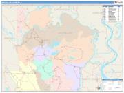 Avoyelles <br /> Wall Map <br /> Color Cast Style 2025 Map