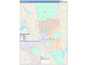 Bossier <br /> Wall Map <br /> Color Cast Style 2025 Map