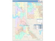 Caddo <br /> Wall Map <br /> Color Cast Style 2025 Map