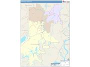 Catahoula <br /> Wall Map <br /> Color Cast Style 2025 Map