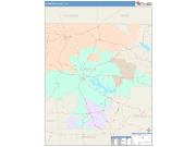 Claiborne <br /> Wall Map <br /> Color Cast Style 2025 Map