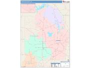 Evangeline <br /> Wall Map <br /> Color Cast Style 2025 Map