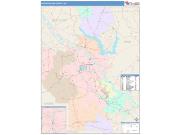 Natchitoches <br /> Wall Map <br /> Color Cast Style 2025 Map