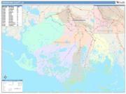 Terrebonne <br /> Wall Map <br /> Color Cast Style 2025 Map