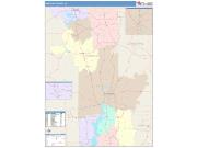 Webster <br /> Wall Map <br /> Color Cast Style 2025 Map