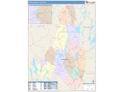 Androscoggin <br /> Wall Map <br /> Color Cast Style 2025 Map